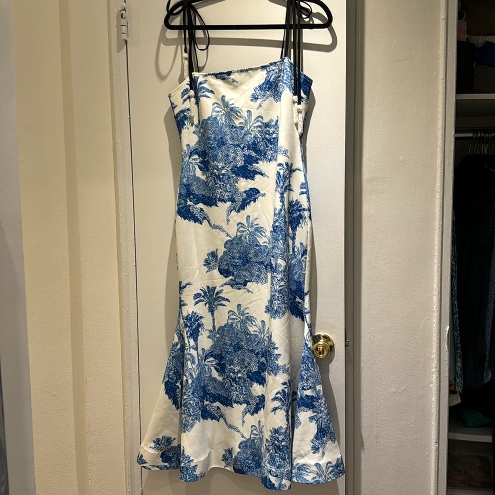 Mestiza summer dress with beaded strap detail